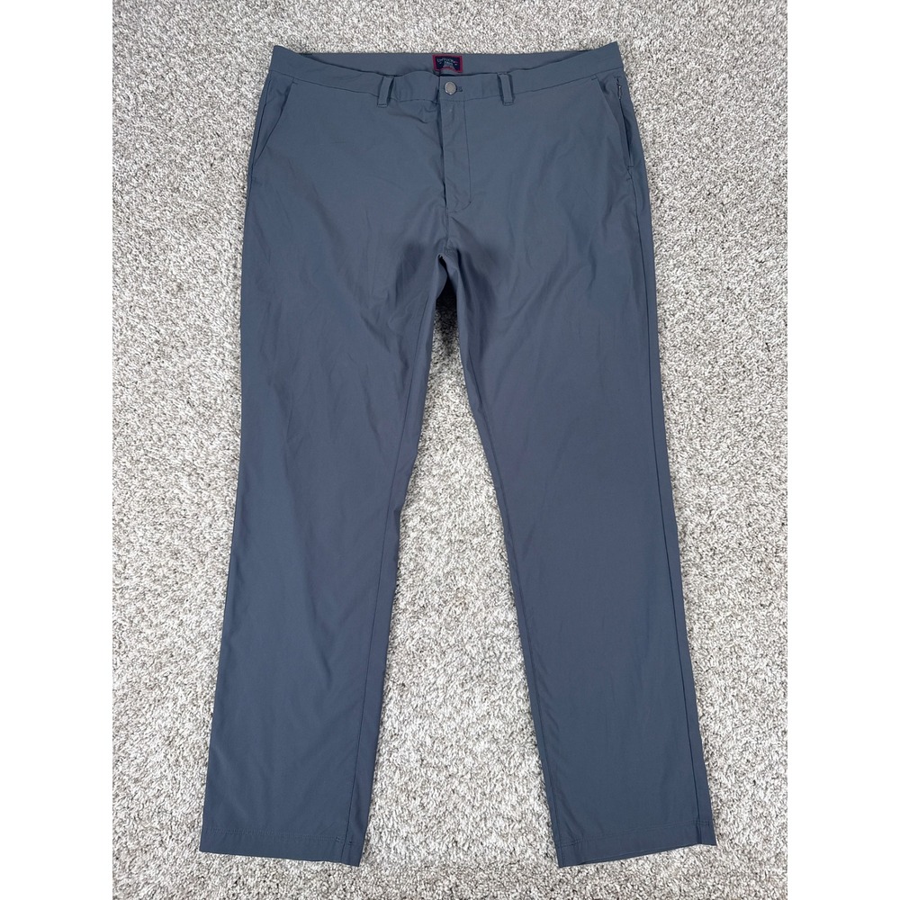 UNTUCKit Pants Mens 40x32 Grey Straight Fit Performance Chino Chancellor